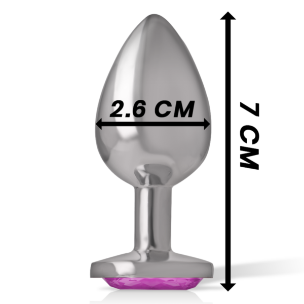 Intense — Jewelled Butt Plug, 7 cm, Pink — Anal — view 6