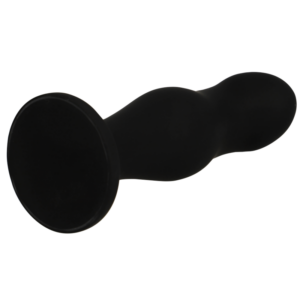 Black & Silver Sean — Butt Plug, Silicone, Black — Anal — view 3