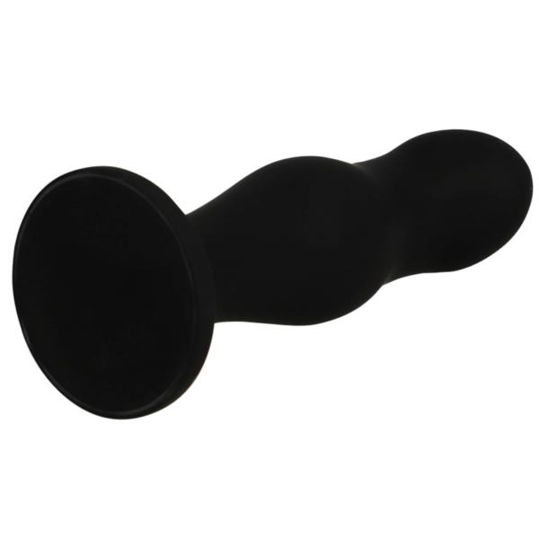 Black & Silver Sean — Butt Plug, Silicone, Black — Anal — view 3