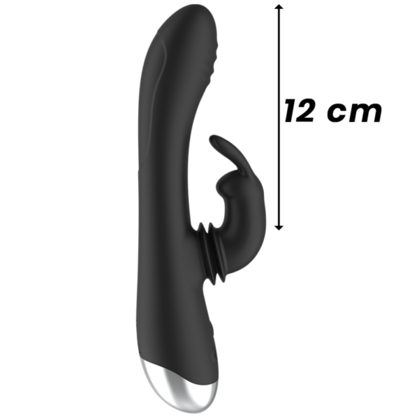 Black & Silver Adam — Rabbit Vibrator, Rechargeable — G-Spot Vibrators — view 10