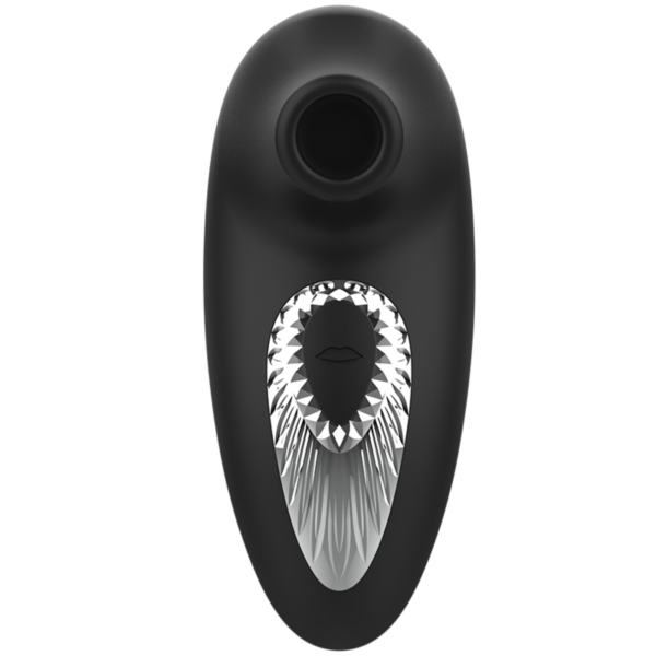 Black & Silver Drake — Air Pulse Stimulator, Silicone — Clitoral Stimulators — view 5