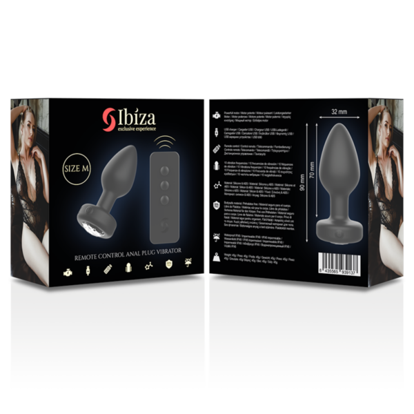 Ibiza — Vibrating Butt Plug, Remote Control, M — Anal — view 2