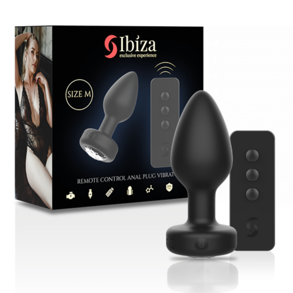 Ibiza — Vibrating Butt Plug, Remote Control, M — Anal — view 3