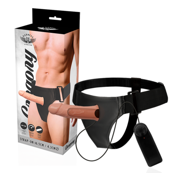 Harness Attraction Gregory — Hollow Strap-On, 16.5 cm — Cock Rings — view 7