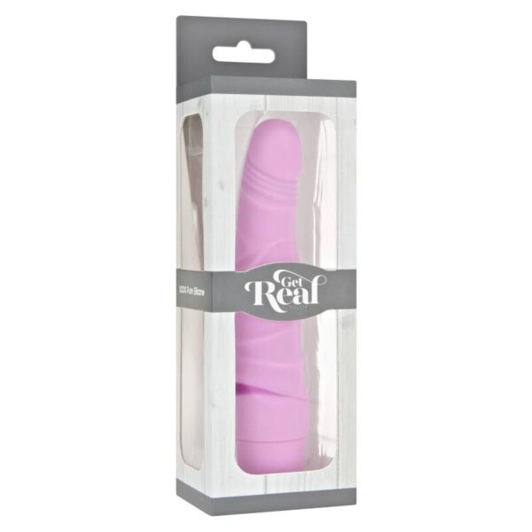 Get Real Mini Classic Slim — Realistic Vibrator, Silicone, Pink — Classic Vibrators — view 3