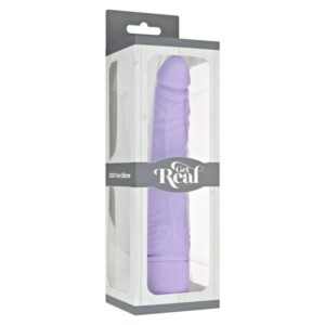 Get Real Classic Slim — Realistic Vibrator, Silicone, Purple — Classic Vibrators — view 3