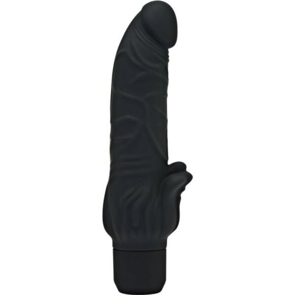 Get Real Classic Stim — Realistic Vibrator, Silicone, Black — Rabbit Vibrators