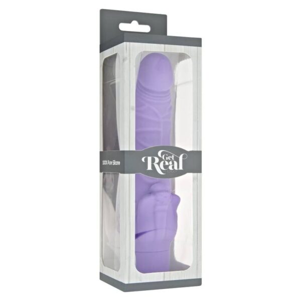 Get Real Classic Stim — Realistic Vibrator, Silicone, Purple — Rabbit Vibrators — view 3