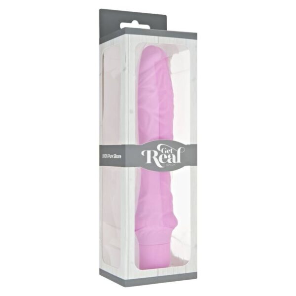 Get Real Classic Large — Realistic Vibrator, 24.9 cm, Pink — Classic Vibrators — view 3