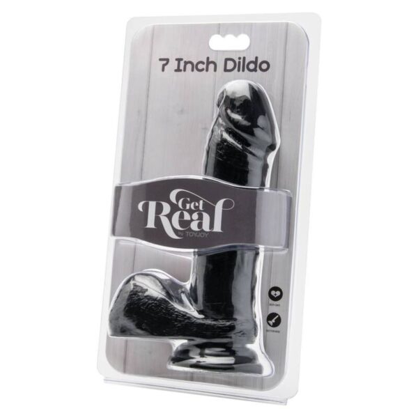 Get Real — Realistic Dildo, 18 cm, Black — Dildos — view 2