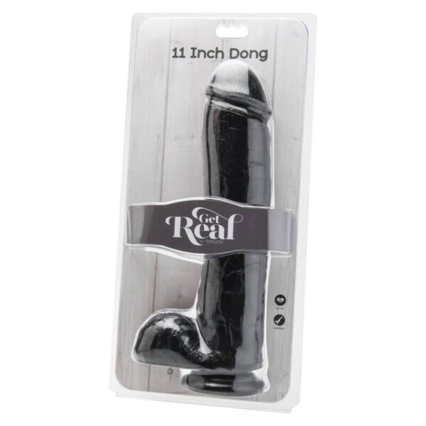 Get Real — Realistic Dildo, 28 cm, Black — Dildos — view 2
