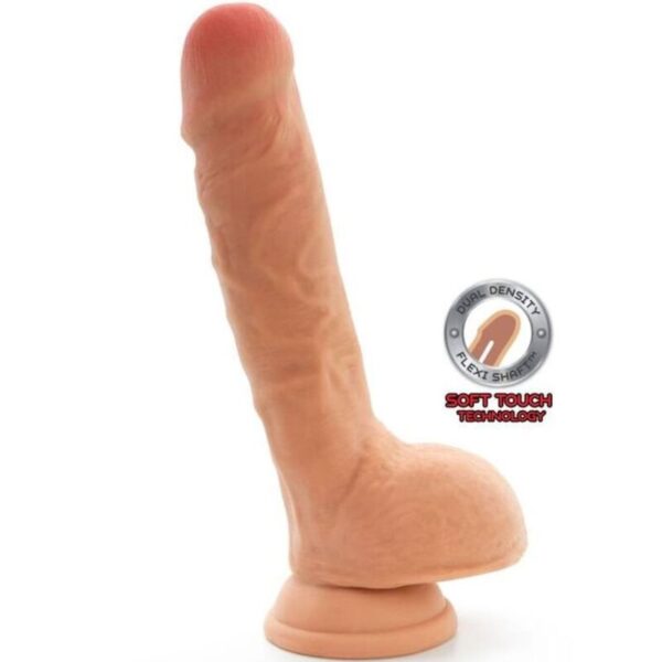Get Real Dual Density — Realistic Dildo, 18 cm, Skin — Dildos