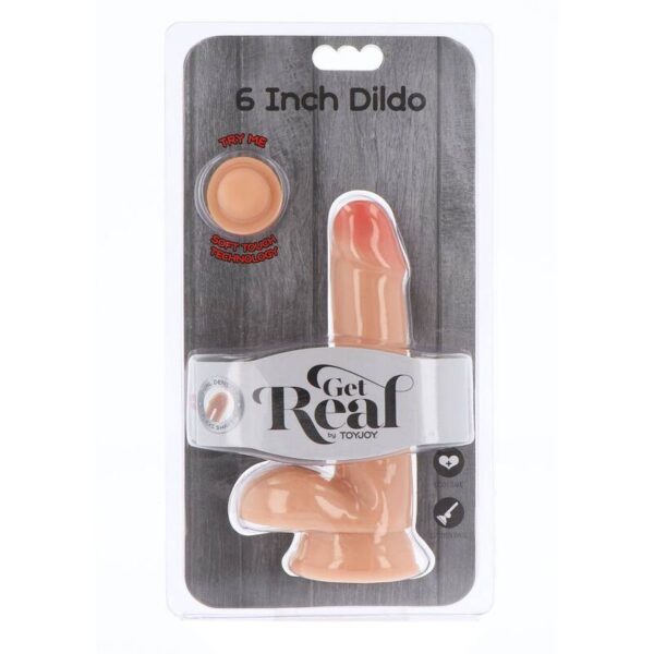 Get Real — Dual Density Dildo, Suction Cup, 17 cm, Skin — Dildos — view 2