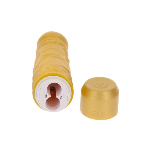 Get Real Dicker Original — Realistic Vibrator, Silicone, Gold — Classic Vibrators — view 8