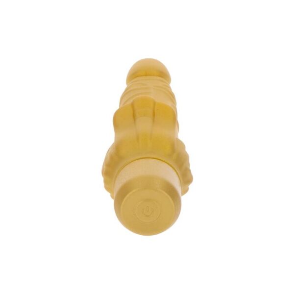 Get Real Dicker Stim — Realistic Vibrator, Silicone, Gold — Rabbit Vibrators — view 6