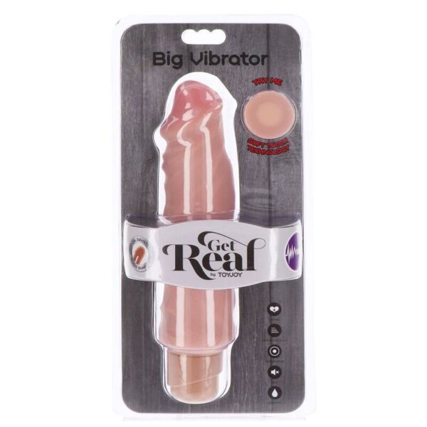 Get Real Dual Density Big — Realistic Vibrator, 20.5 cm, Skin — Classic Vibrators — view 4