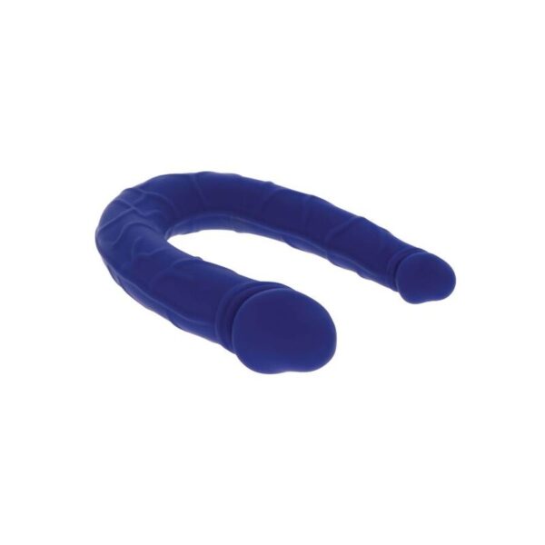 Get Real Realistic Mini — Double-Ended Dildo, Silicone, Blue — Anal — view 6