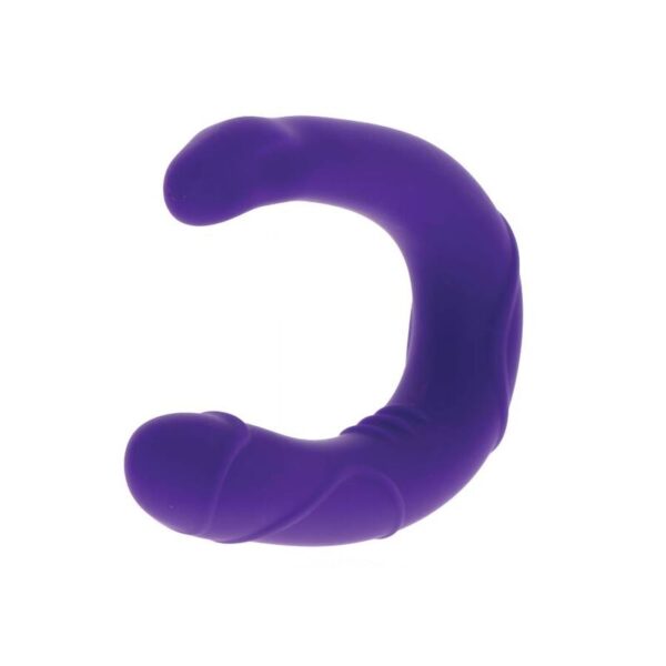 Get Real Vogue Mini — Double-Ended Dildo, Silicone, Purple — Anal — view 7