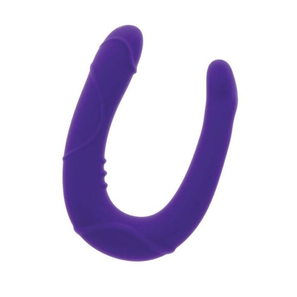 Get Real Vogue Mini — Double-Ended Dildo, Silicone, Purple — Anal — view 6