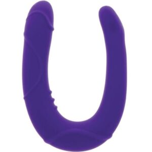 Get Real Vogue Mini — Double-Ended Dildo, Silicone, Purple — Anal