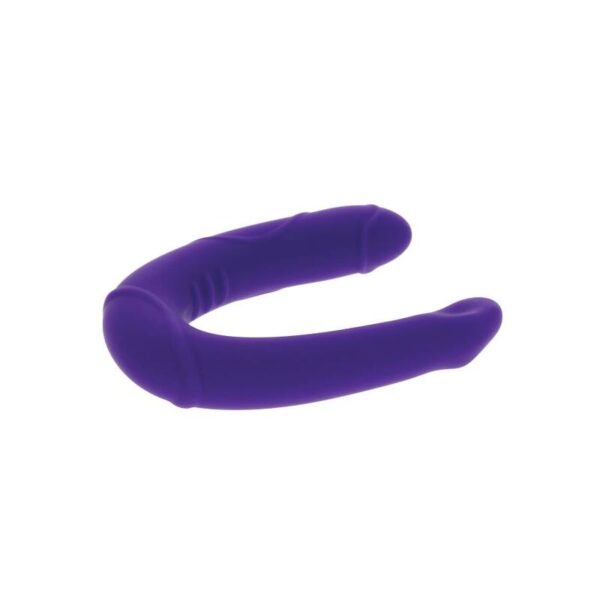 Get Real Vogue Mini — Double-Ended Dildo, Silicone, Purple — Anal — view 4