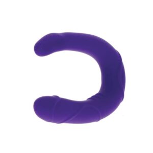 Get Real Vogue Mini — Double-Ended Dildo, Silicone, Purple — Anal — view 3