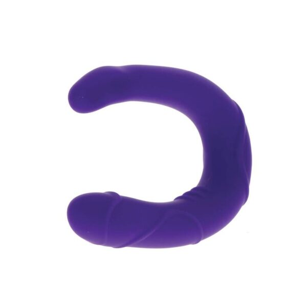 Get Real Vogue Mini — Double-Ended Dildo, Silicone, Purple — Anal — view 3