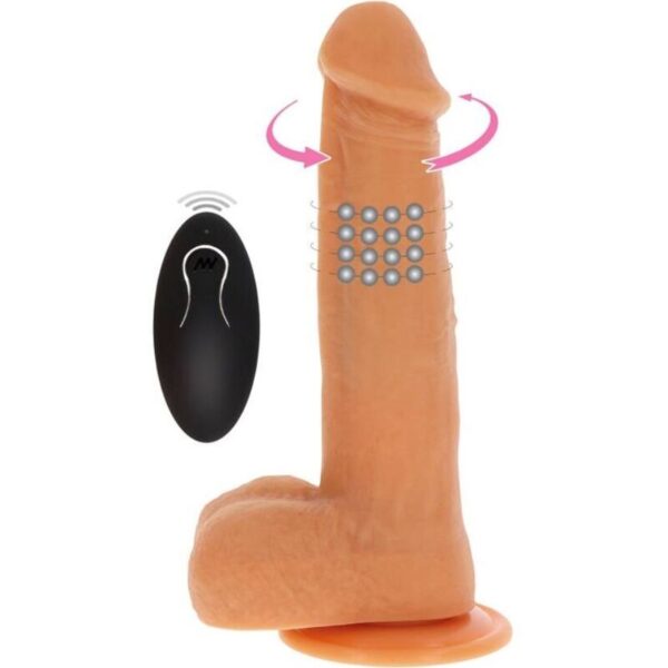 Get Real Rotating Beads — Vibrating Dildo, Suction Cup, Skin — Realistic Vibrators