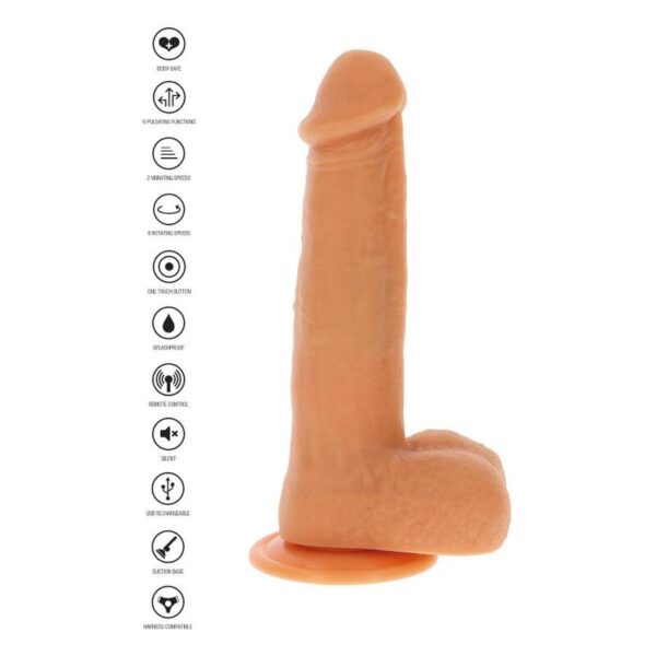 Get Real Rotating Beads — Vibrating Dildo, Suction Cup, Skin — Realistic Vibrators — view 3