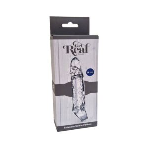 Get Real Medium — Penis Extension Sleeve, Transparent — Penis Accessories — view 2