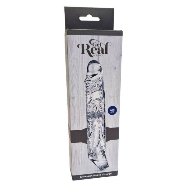 Get Real Xlarge — Penis Extension Sleeve, Transparent — Penis Accessories — view 3