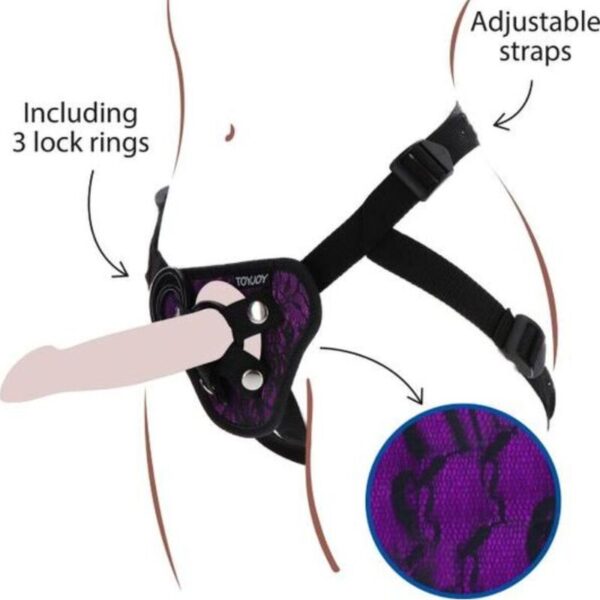 Get Real Lace — Strap-On Harness, Adjustable — Non-Vibrating Harnesses