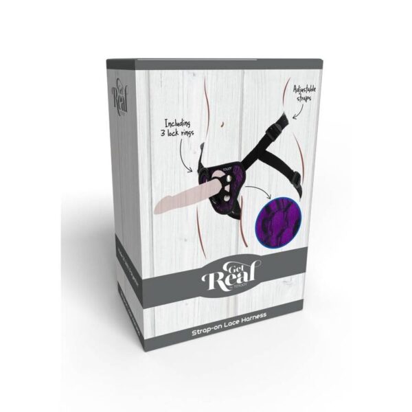Get Real Lace — Strap-On Harness, Adjustable — Non-Vibrating Harnesses — view 7