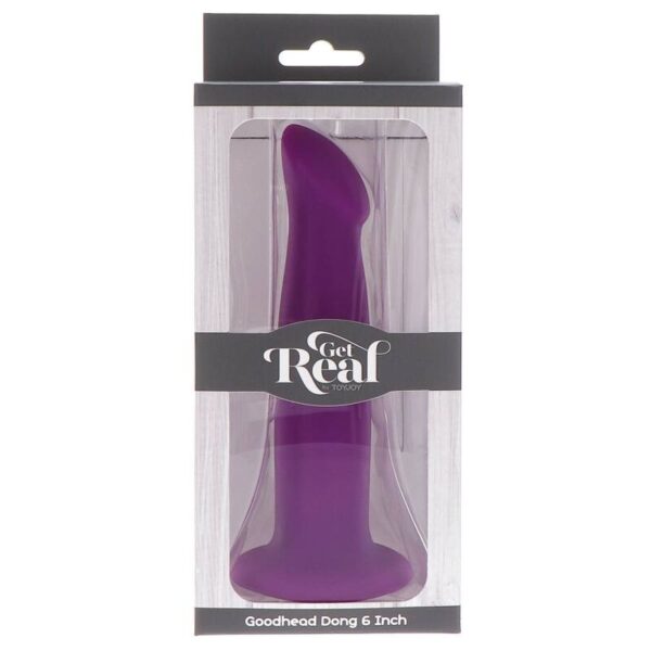 Get Real Goodhead Dong — Strap-On Dildo, 12 cm, Purple — Dildos — view 6