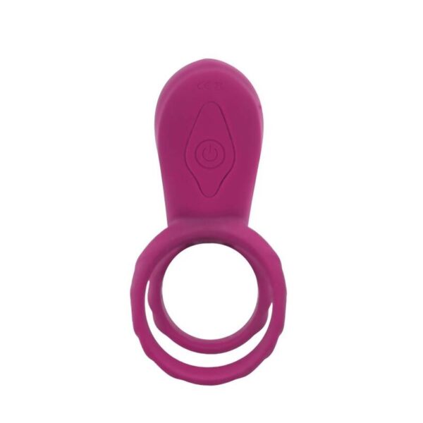 Xocoon Couples Stimulator — Vibrating Cock Ring, Fuchsia — Cock Rings — view 8