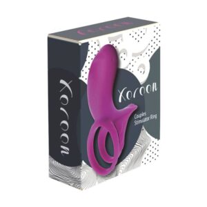 Xocoon Couples Stimulator — Vibrating Cock Ring, Fuchsia — Cock Rings — view 3