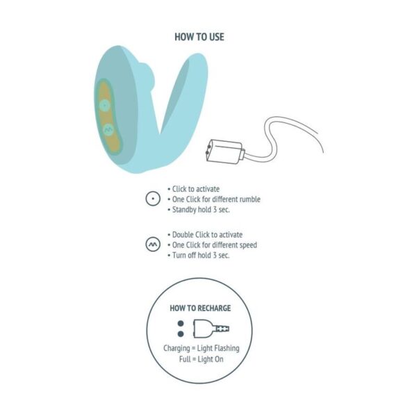 Xocoon Foreplay Enhancer — Couples Vibrator, Mint — Clitoral Stimulators — view 5