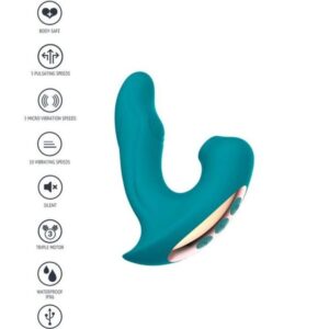 Xocoon Eternal Love — Rabbit Vibrator, Green — Air Pulse Vibrators — view 2