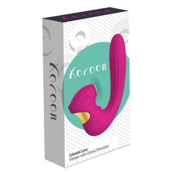 Xocoon Celestial Love — Rabbit Vibrator, Fuchsia — Air Pulse Vibrators — view 10