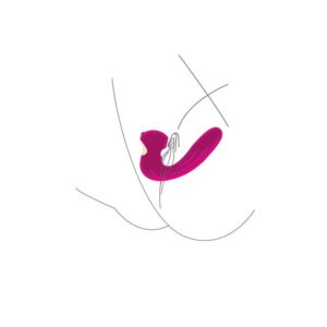 Xocoon Celestial Love — Rabbit Vibrator, Fuchsia — Air Pulse Vibrators — view 3