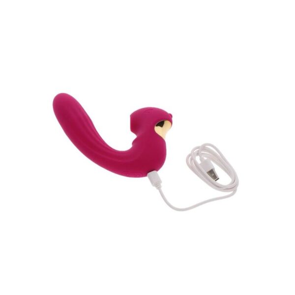 Xocoon Celestial Love — Rabbit Vibrator, Fuchsia — Air Pulse Vibrators — view 2
