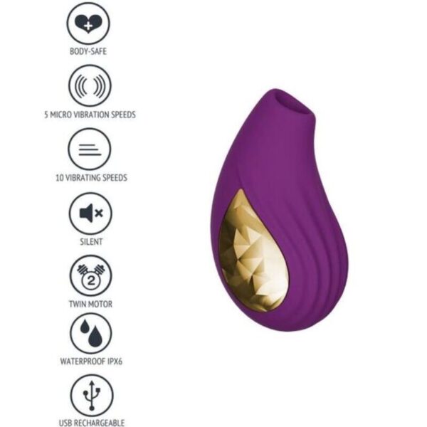 Xocoon Divine Love — Clitoral Stimulator, Purple — Air Pulse Vibrators