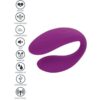 Xocoon Bound Love — Couples Vibrator, Remote Control, Purple — Clitoral Stimulators