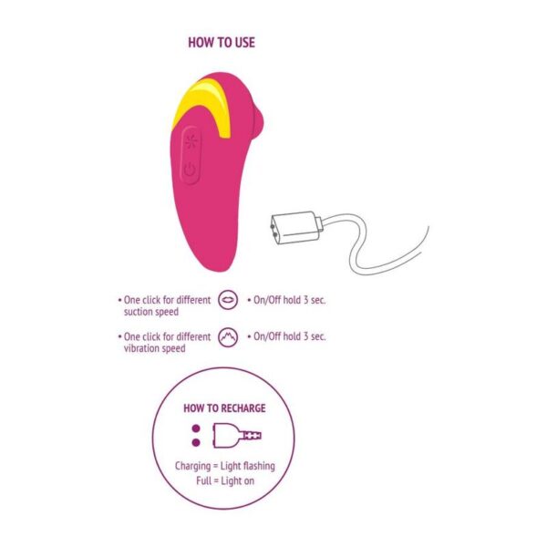 Xocoon Infinite Love — Clitoral Stimulator, Fuchsia — Air Pulse Vibrators — view 7