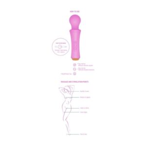 Xocoon Personal — Wand Massager, Rechargeable, Fuchsia — Clitoral Stimulators — view 4