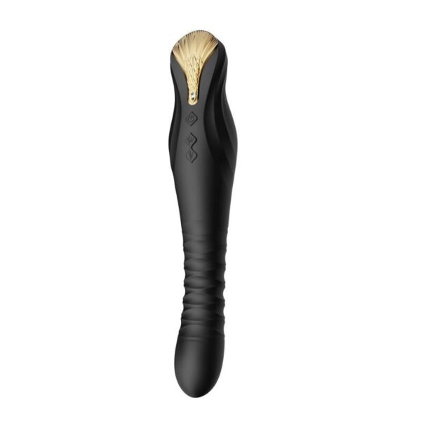 Zalo King — Thrusting Vibrator, App-Controlled, Black — App-Controlled Sex Toys — view 2