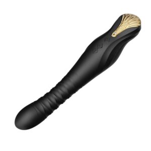 Zalo King — Thrusting Vibrator, App-Controlled, Black — App-Controlled Sex Toys — view 3