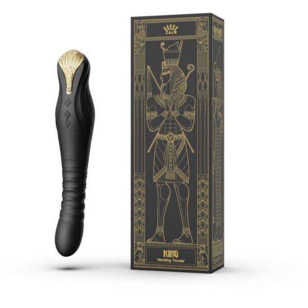 Zalo King — Thrusting Vibrator, App-Controlled, Black — App-Controlled Sex Toys — view 9