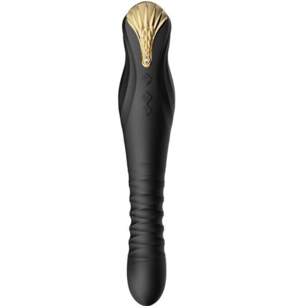 Zalo King — Thrusting Vibrator, App-Controlled, Black — App-Controlled Sex Toys