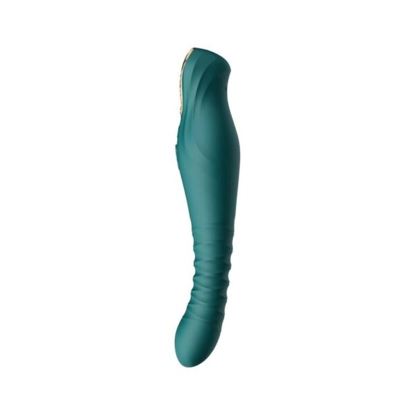 Zalo King — Thrusting Vibrator, App-Controlled, Green — App-Controlled Sex Toys — view 5